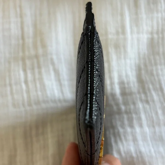 Yves Saint Laurent Black and Gold Card Holder - Picture 4 of 9